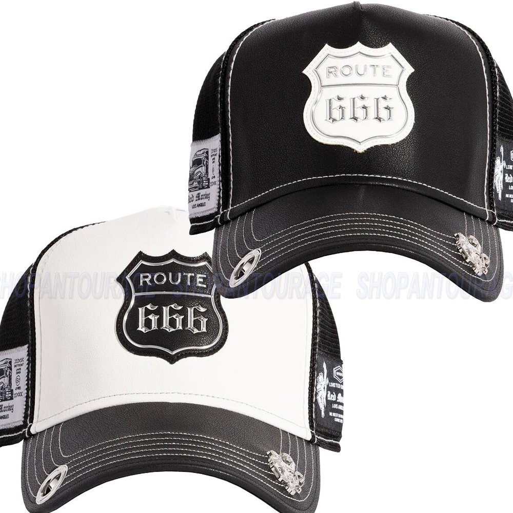 Red Monkey Route 666 New Limited Edition Unisex Trucker Hat Cap RM1464 | 2 Color